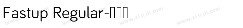 Fastup Regular字体转换